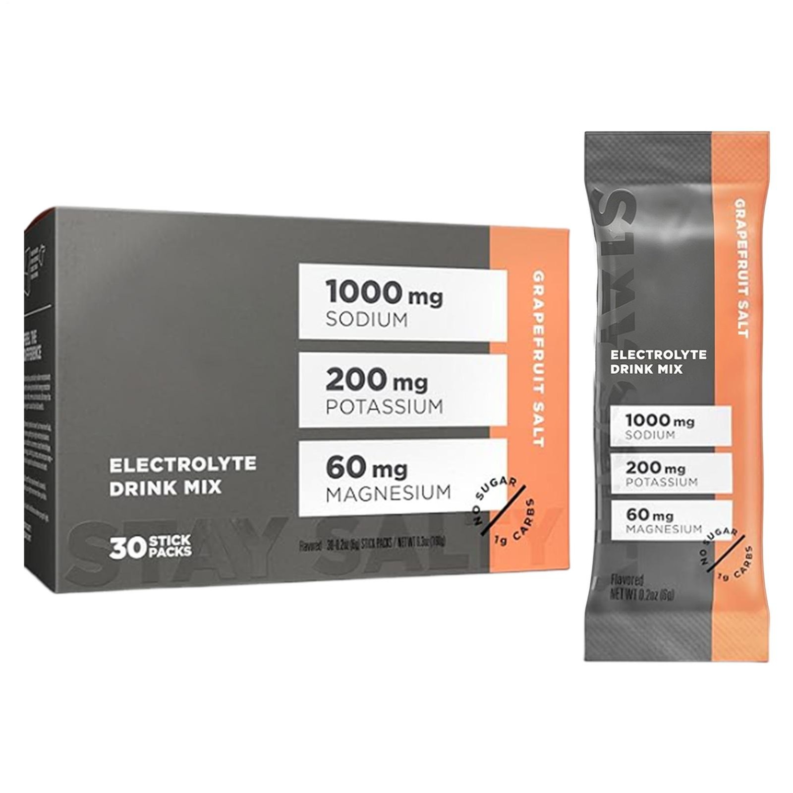 LMNT Electrolytes: 30-Pack Raspberry Salt | Grapefruit | ZERO-Sugar | NEW Keto 1