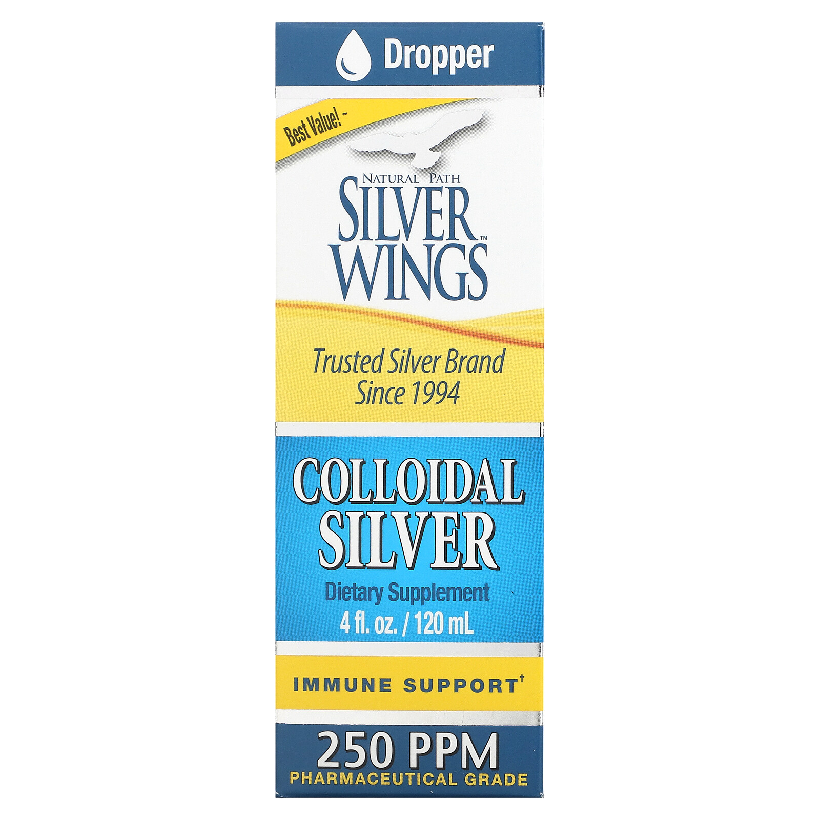 Colloidal Silver, 250 ppm, 4 fl oz (120 ml)