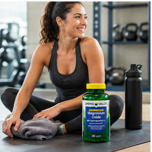 2-Pack Spring Valley Magnesium Supplement Tablet for Bone and Muscle 400mg 250CT