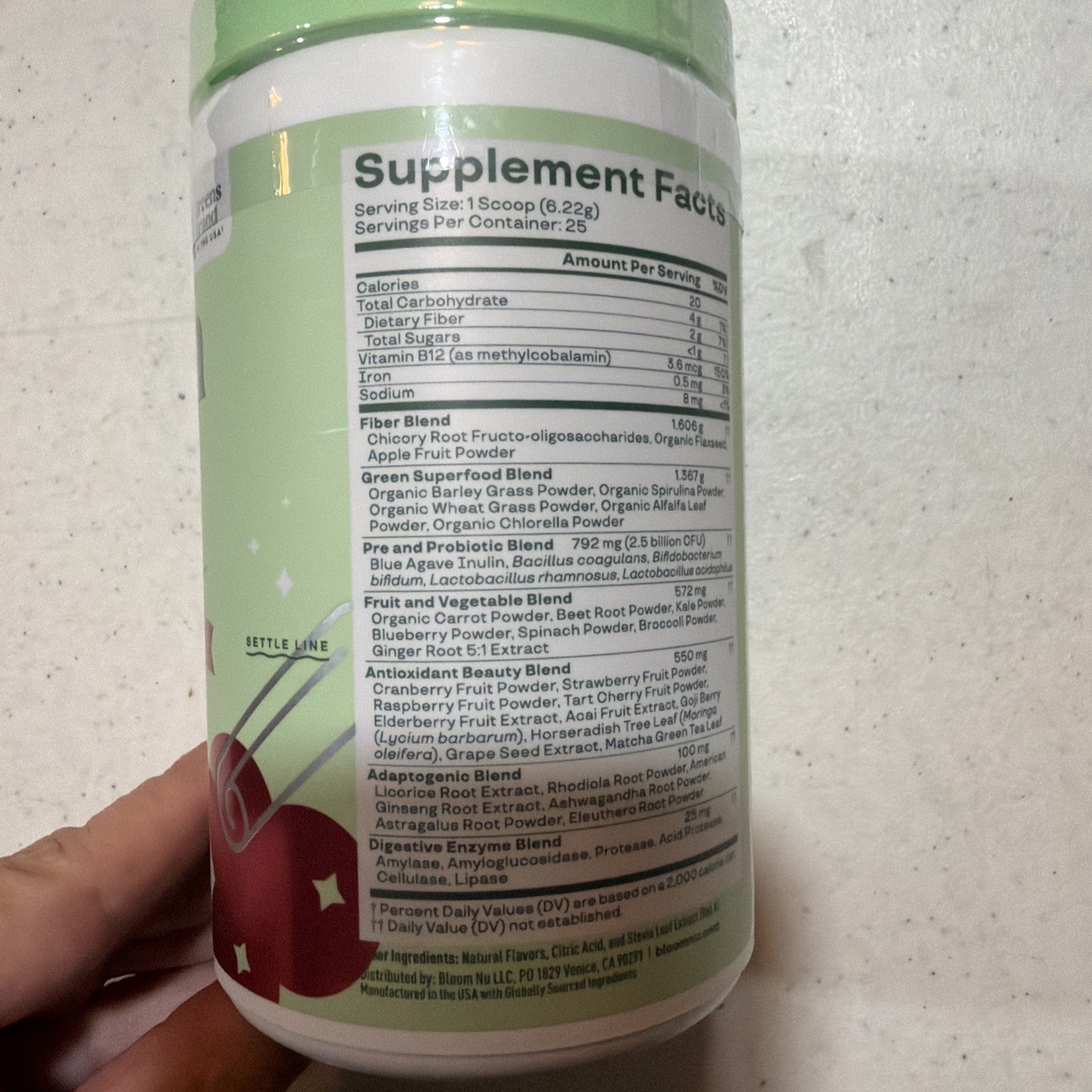 Bloom Nutrition Greens & Superfoods Powder – Spiced Cranberry, 25 Servings 2026