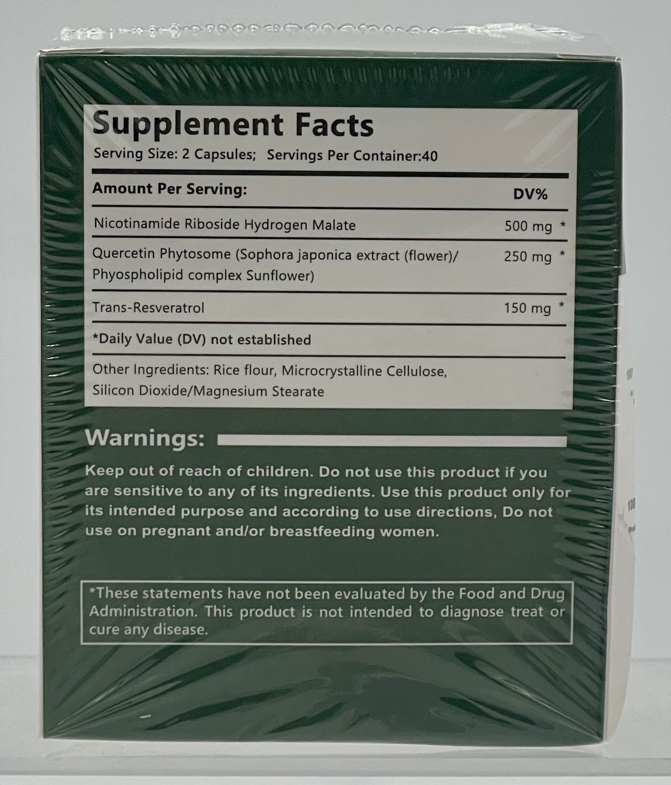Lot of 3 Liposomal NAD+ Nicotinamide Riboside 900mg & Resveratrol 80ct EXP 09/26