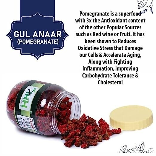 TRH Gule Anar – Pomegranate Flower – Anar Ke Sookhey Phool (100gm)
