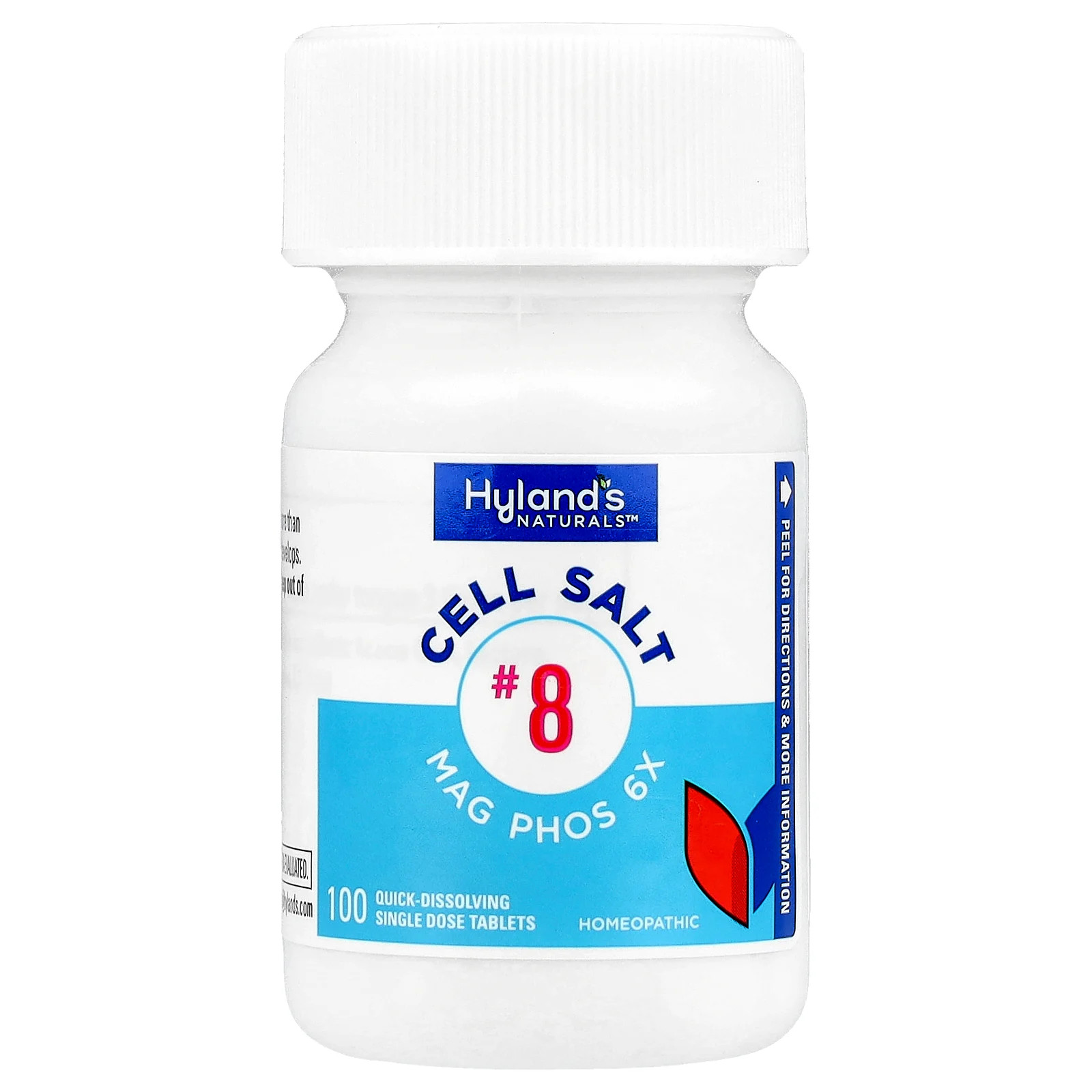 Cell Salt #8, Mag Phos 6X, 100 Quick-Dissolving Single Tablet