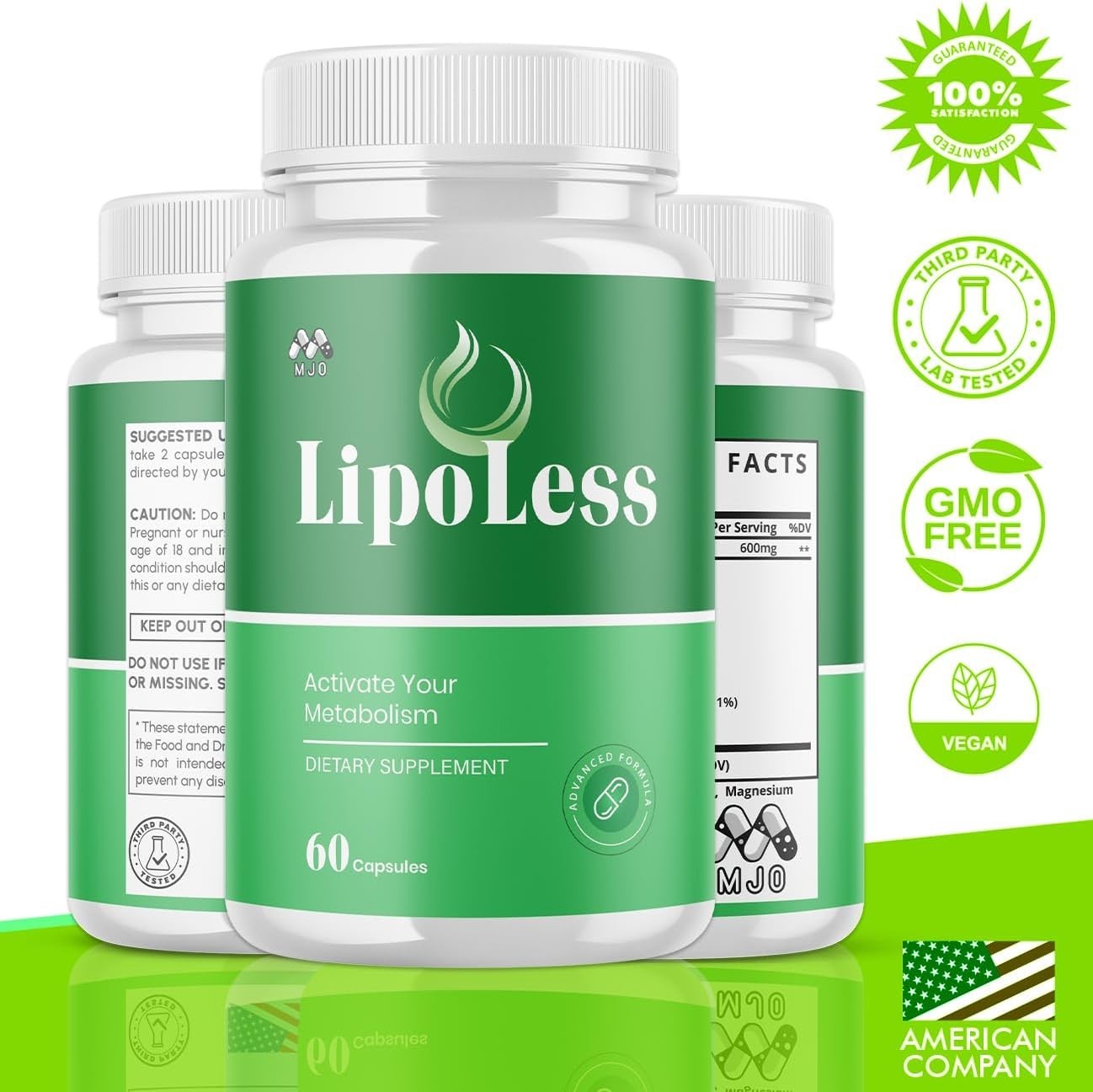 5PK LipoLess Weight Management & Energy Support Supplement Himalayan Pink Salt