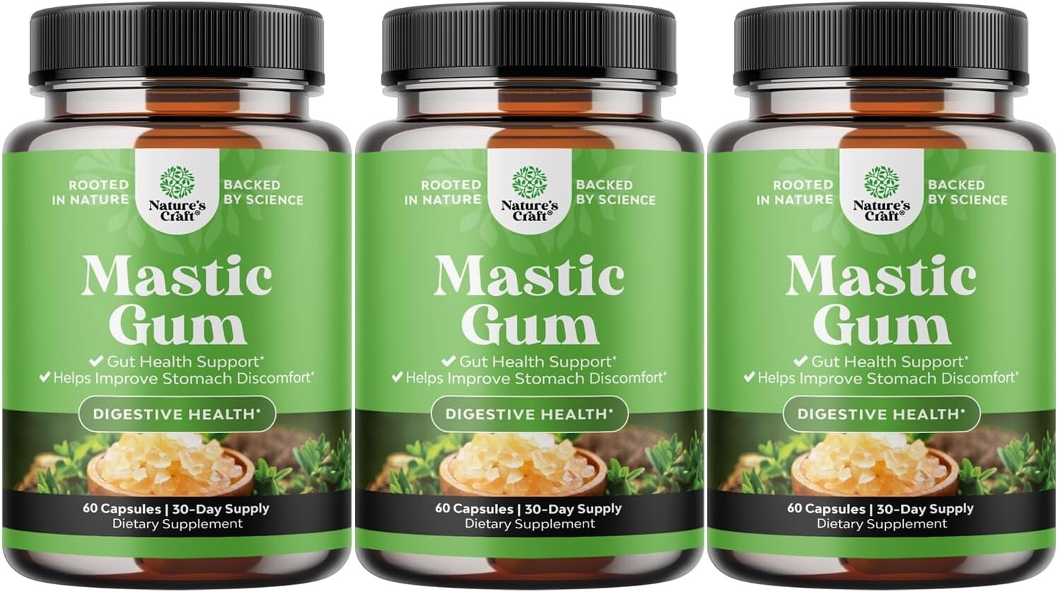 High Strength Mastic Gum Capsules – Herbal Digestion Supplement Providing Ups…