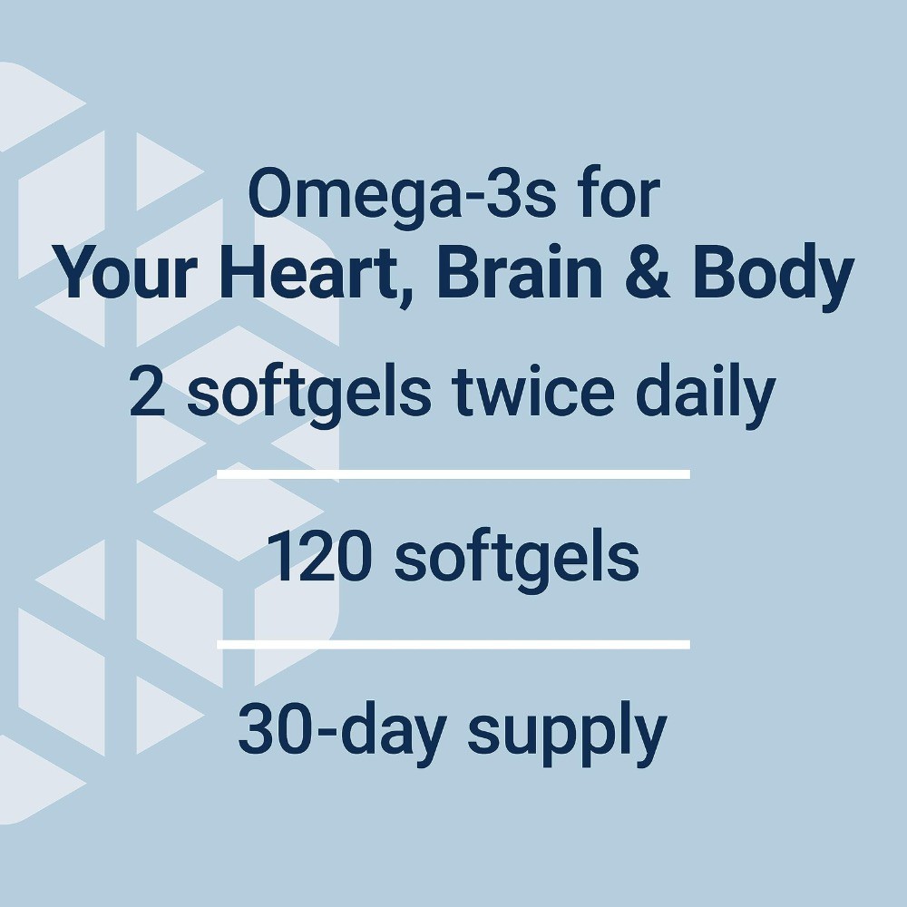 Life Extension Super Omega3 Plus EPA/DHA Fish Oil, Sesame Lignans (120 Softgels)