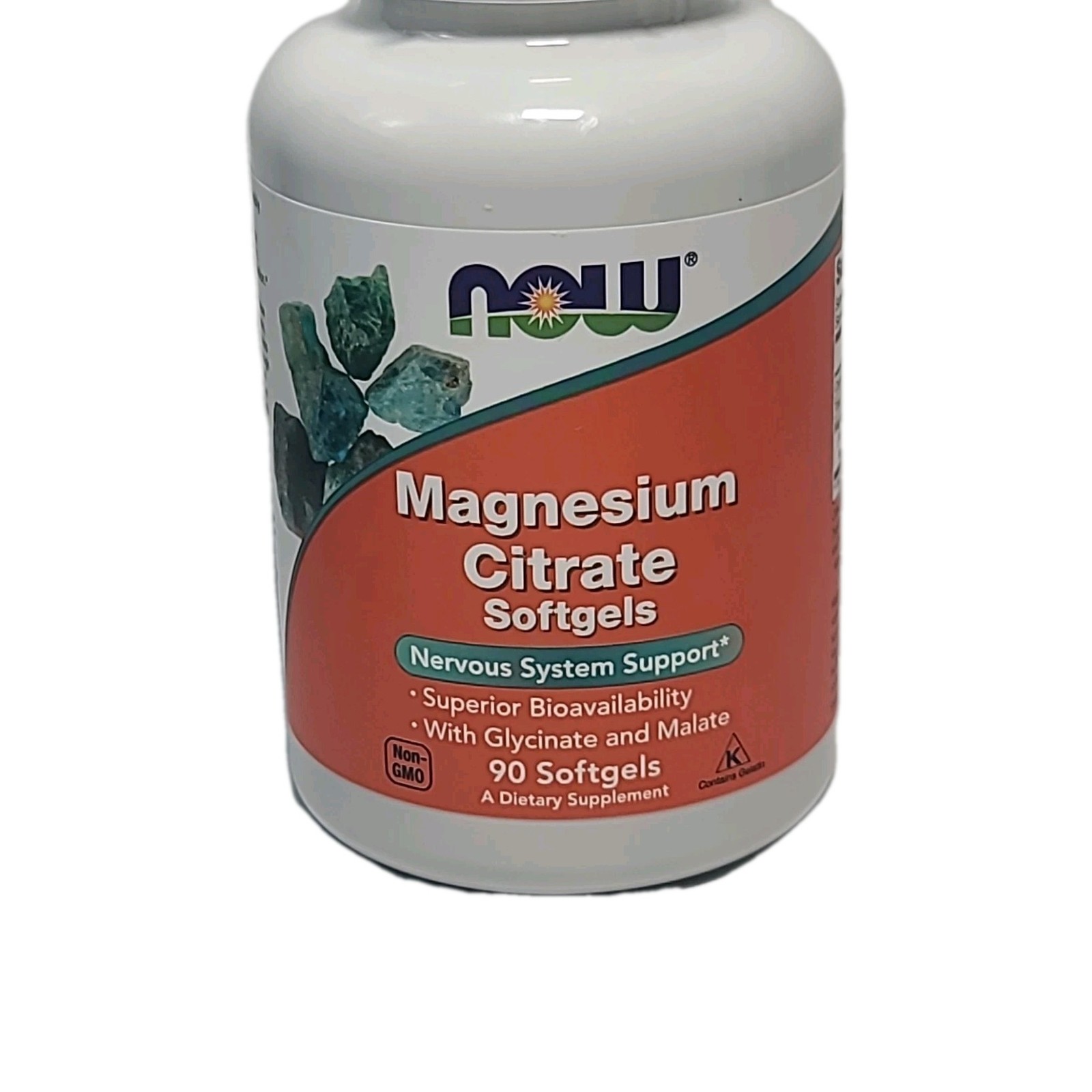 NOW FOODS Magnesium Citrate • 90 Softgels • EXP : 04/2028 NON-GMO