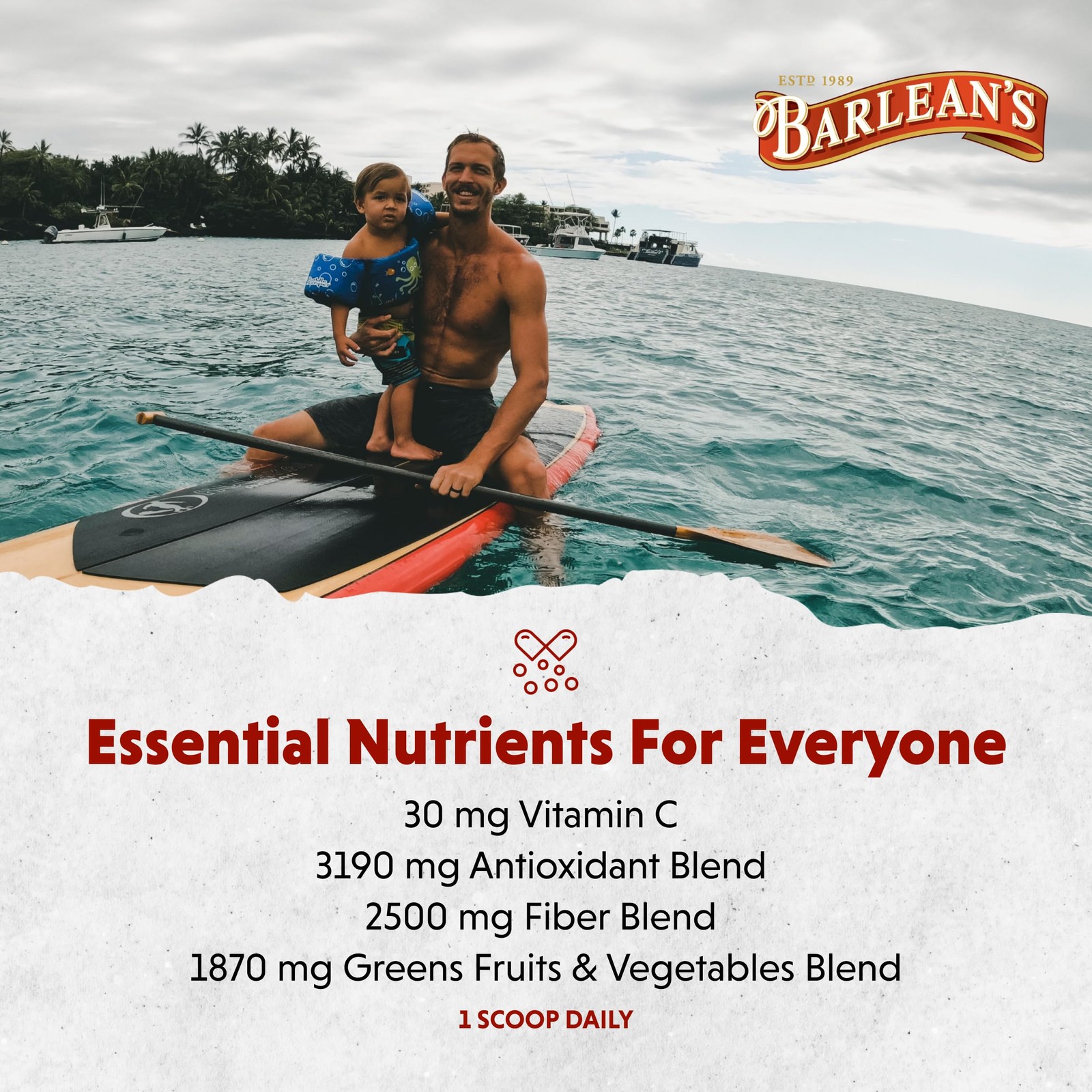 Barlean’s Chocolate Greens Powder, Daily Fruit and Vegetable Superfood Supple…