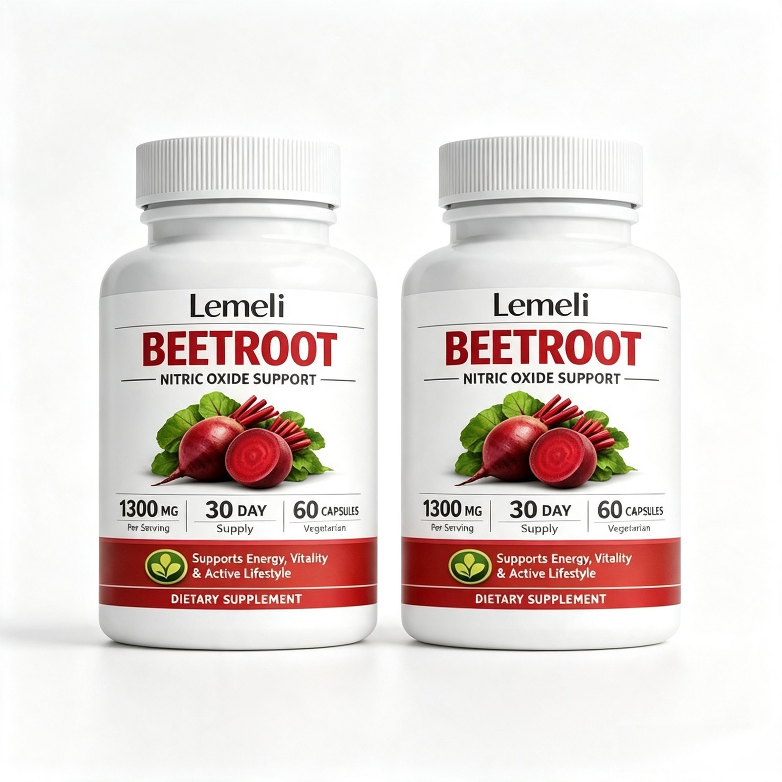 1-3 Pack Lemeli Beetroot Capsules 1300mg, Lemeli Beet Root Extract Supplement US