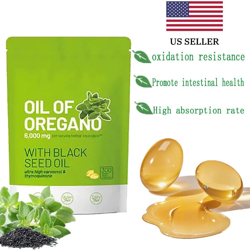 2 in 1 Oil of Oregano & Black Seed Softgels Oil – 6000mg,Immune Support 2026 lat