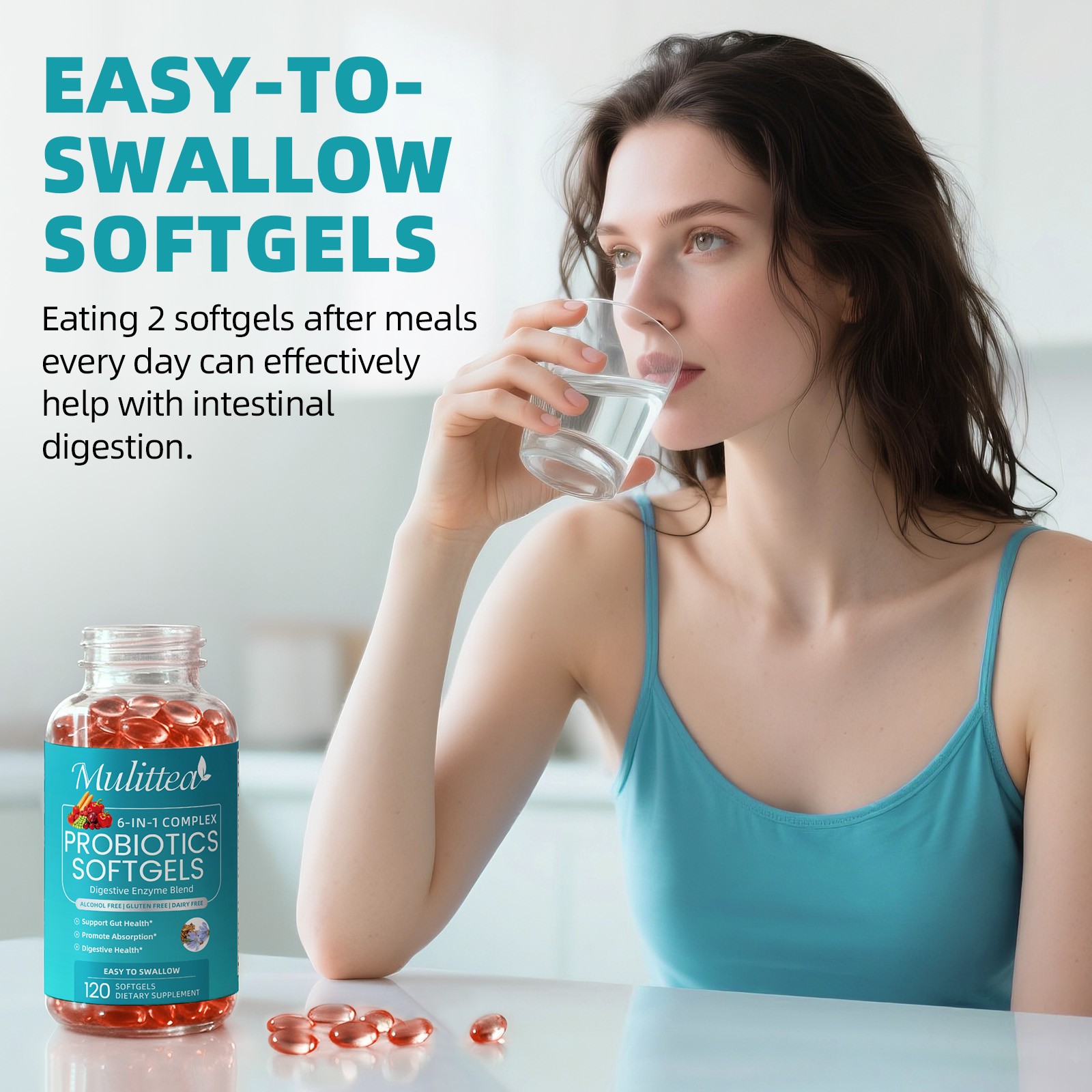 Probiotics 120 Billion CFU Potency for Healthy Digestive Immune Health 120-480pc