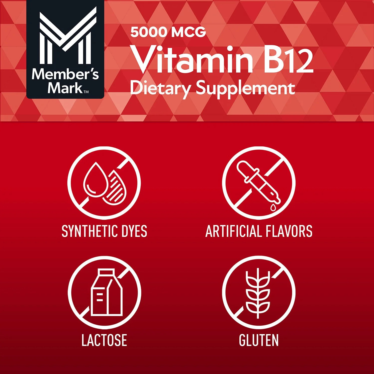 Vitamin B12 5000 mcg, 300 count — Cherry Flavored, Superior Absorption
