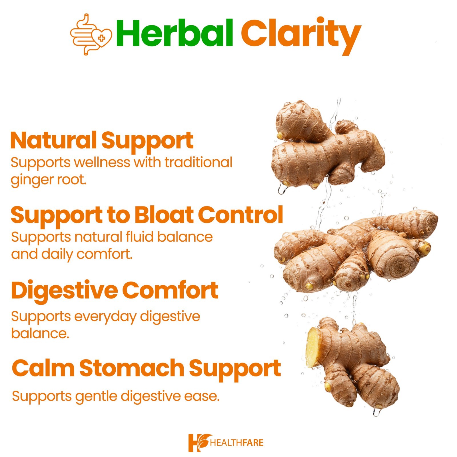 Ginger Root Capsules 4000mg | 200 Pills | Highest Potency Supplement HealthFare