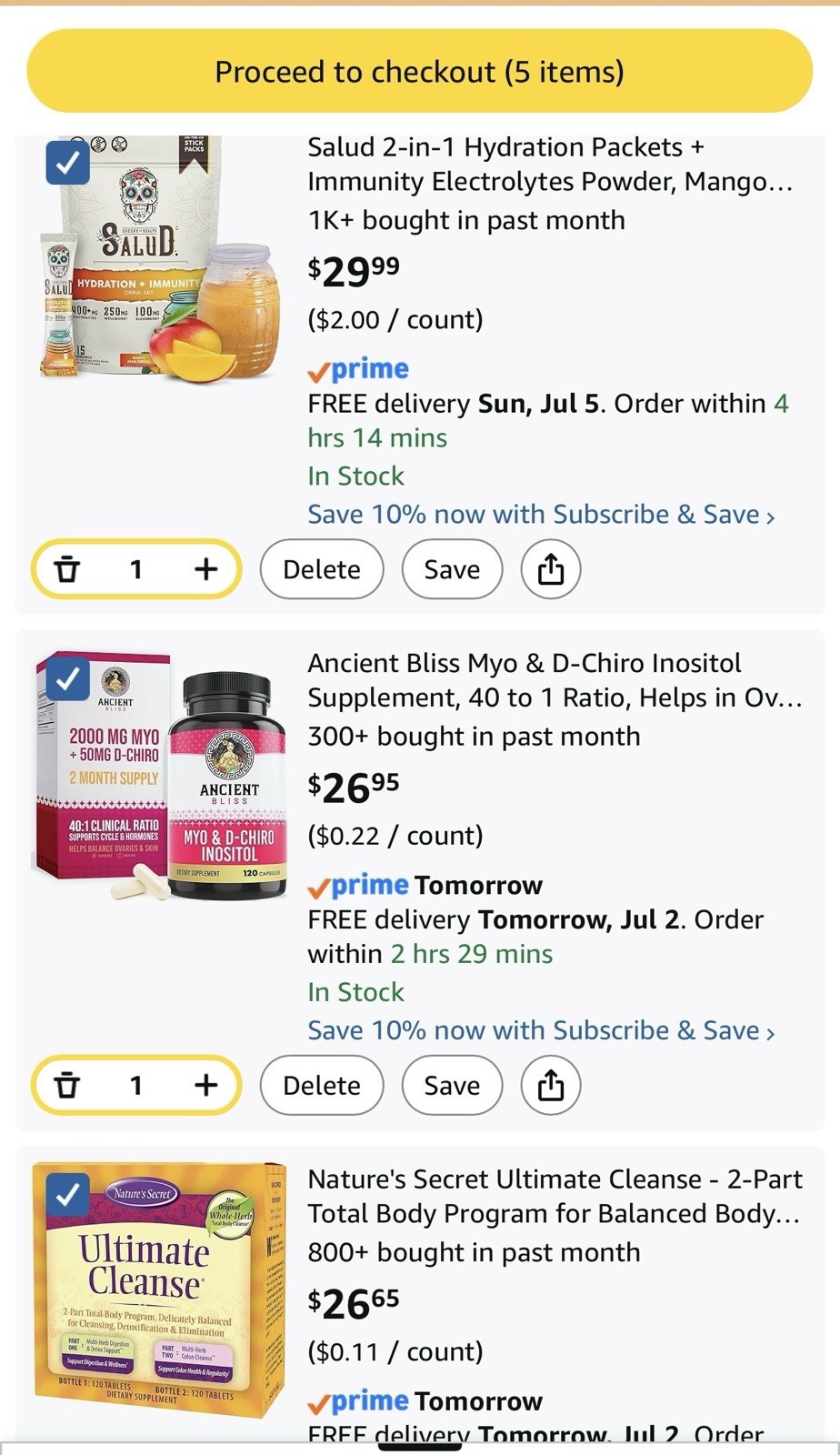 Hydration Anti-Aging Wellness Supplement Bundle Lot