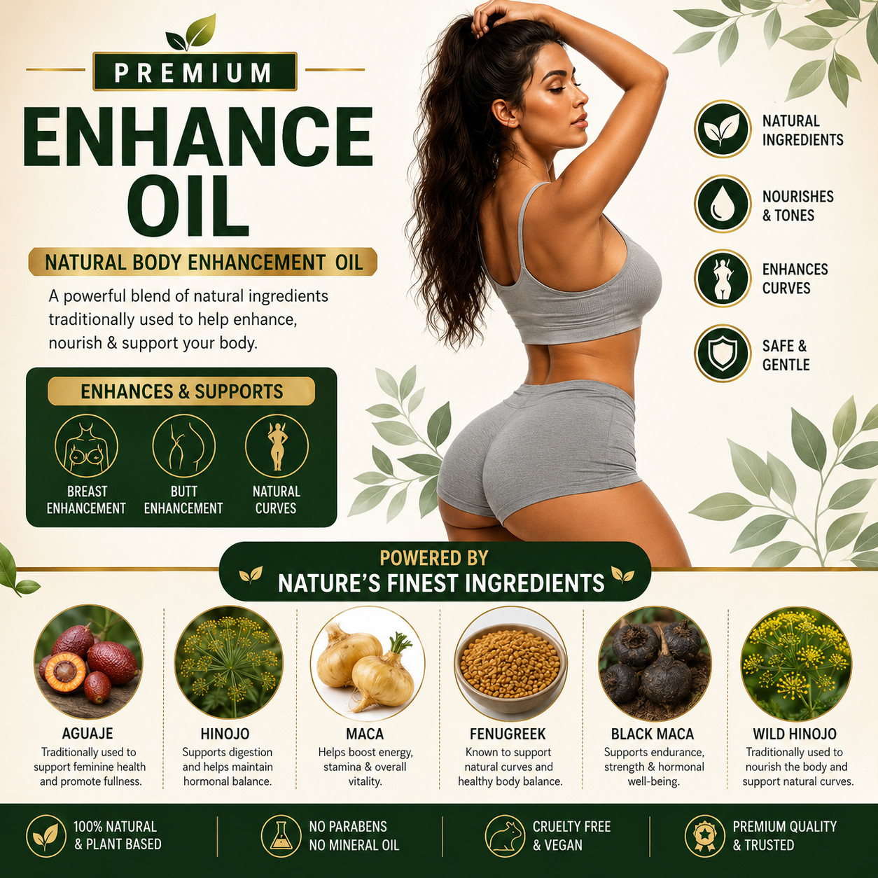 (Pack 2) Aguaje Hinojo Maca triple 100ml GET A BIGGER BUTT, BREAST & WIDER