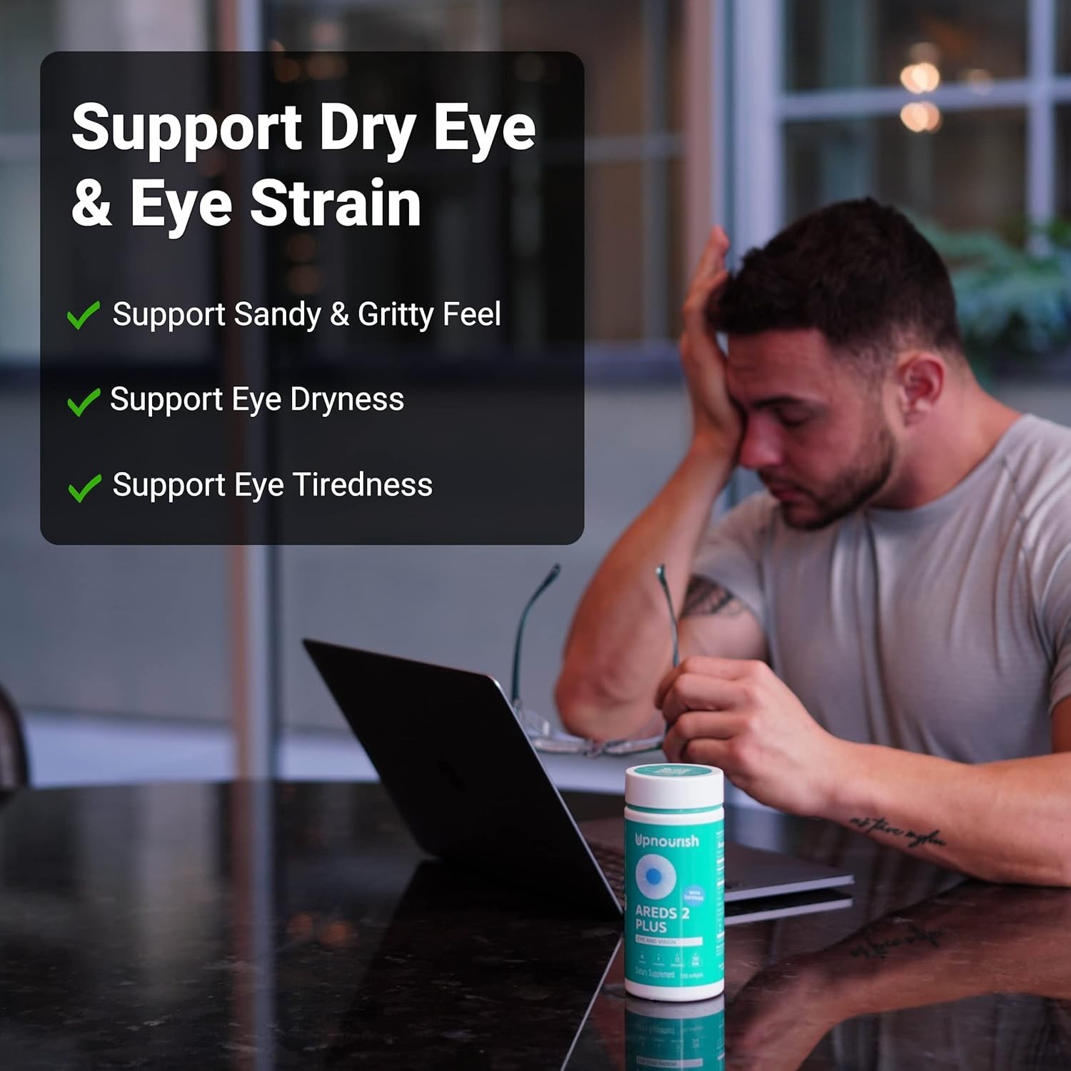 UpNourish AREDS 2+ – Advanced Eye Vitamin Supplement for Macular Health and D…