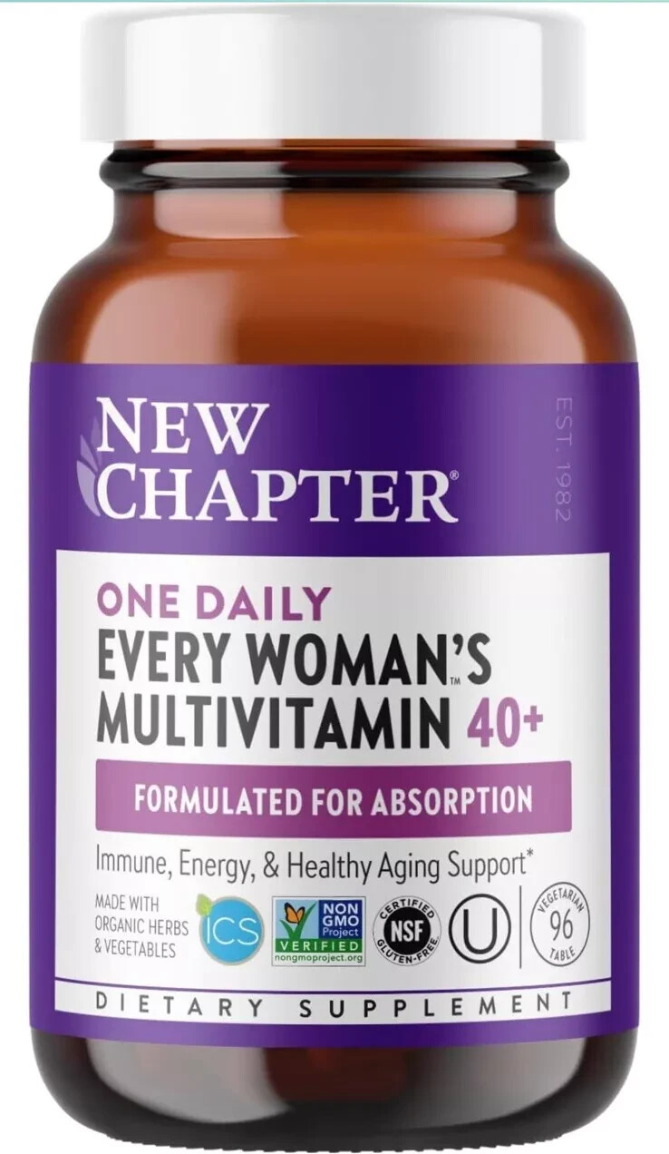 New Chapter One Daily Every Woman’s Multivitamin 40+ 96 Tablets New Exp. 04/2026