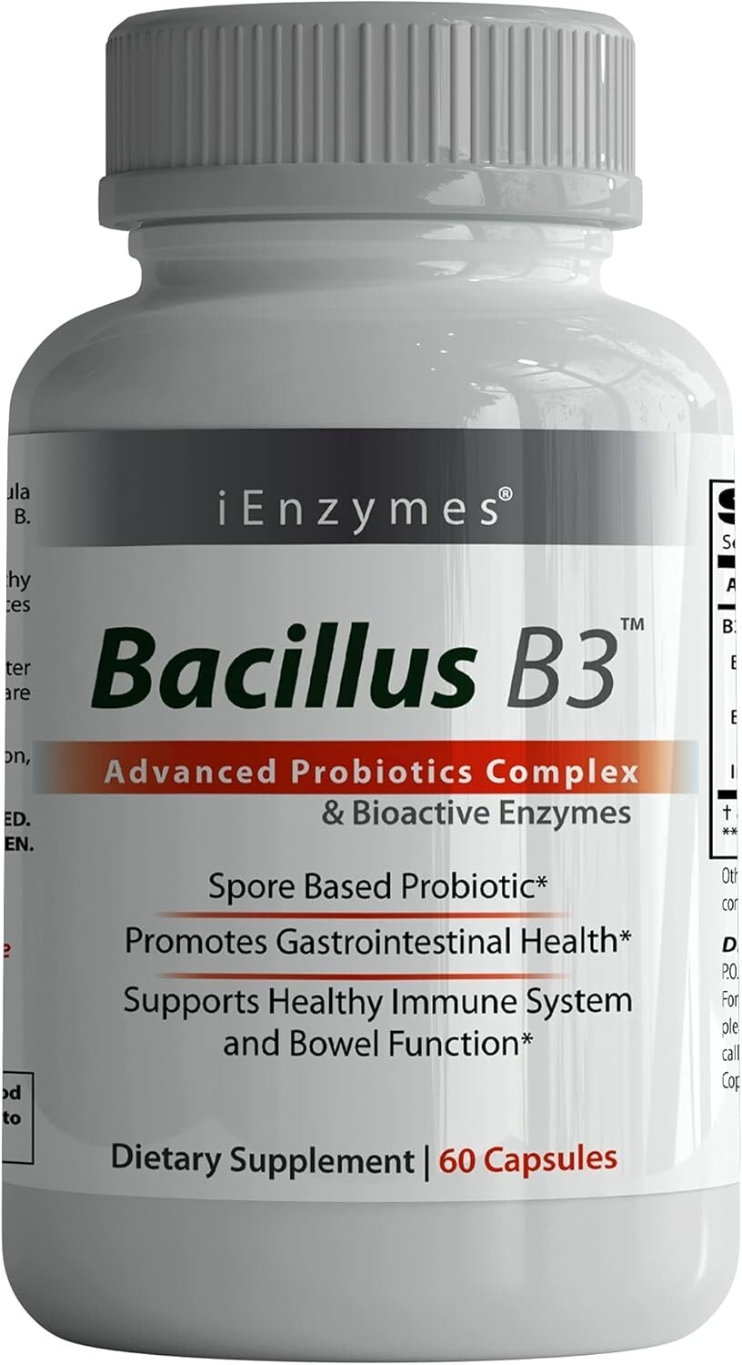Bacillus B3 Probiotics – Bacillus Subtilis, Coagulans Clausii Enzymes prebiotic