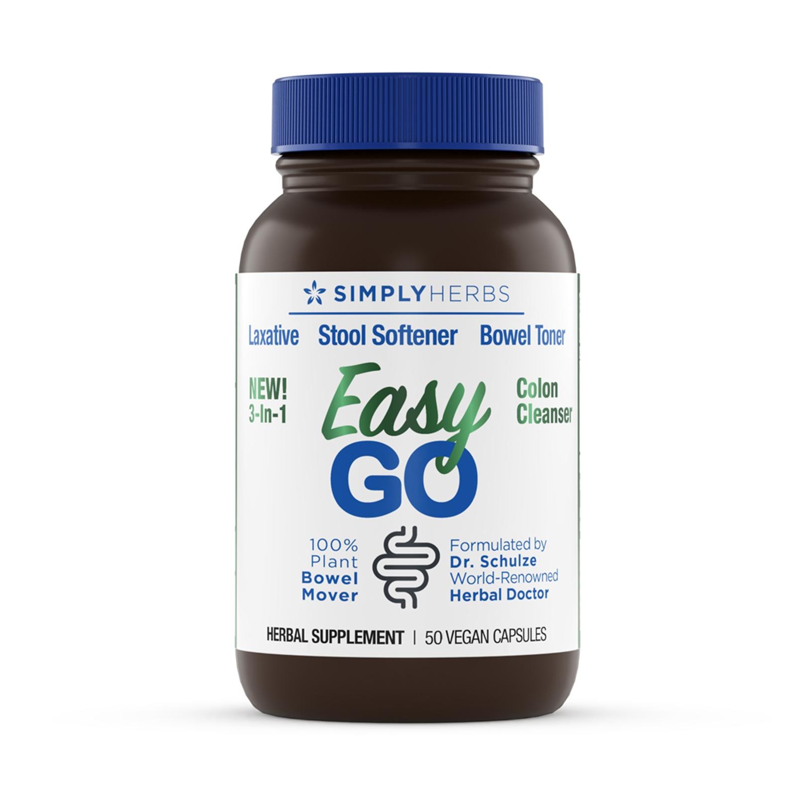 Simply Herbs Easy Go Bowel Mover – Colon Support – 50 Count