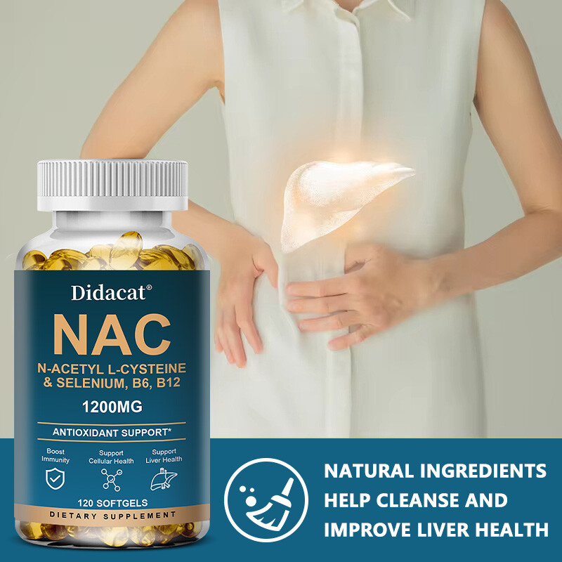 N-Acetyl-L-Cysteine (NAC) 1,200mg capsules Support Liver Health
