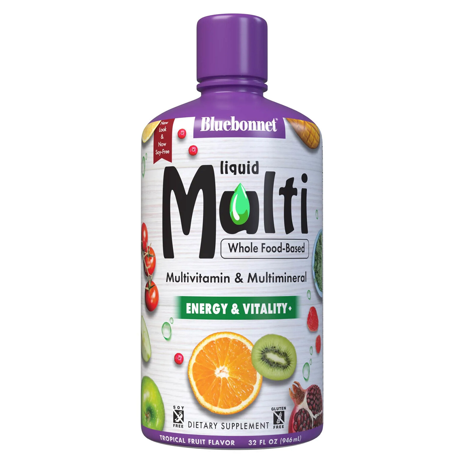 Bluebonnet Liquid Multi Formula 32 Fl Oz Liquid, Energy and Vitality Support