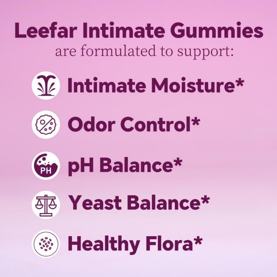LEEFAR Probiotic Gummies 3-Pk – pH Balance & Dryness Support – Pine 60ct