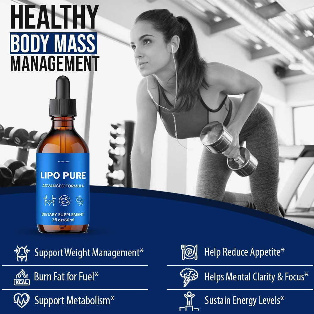 Lipo Pure Drops, All Natural Max Strength Formula, LipoPure Drops (10 pack)