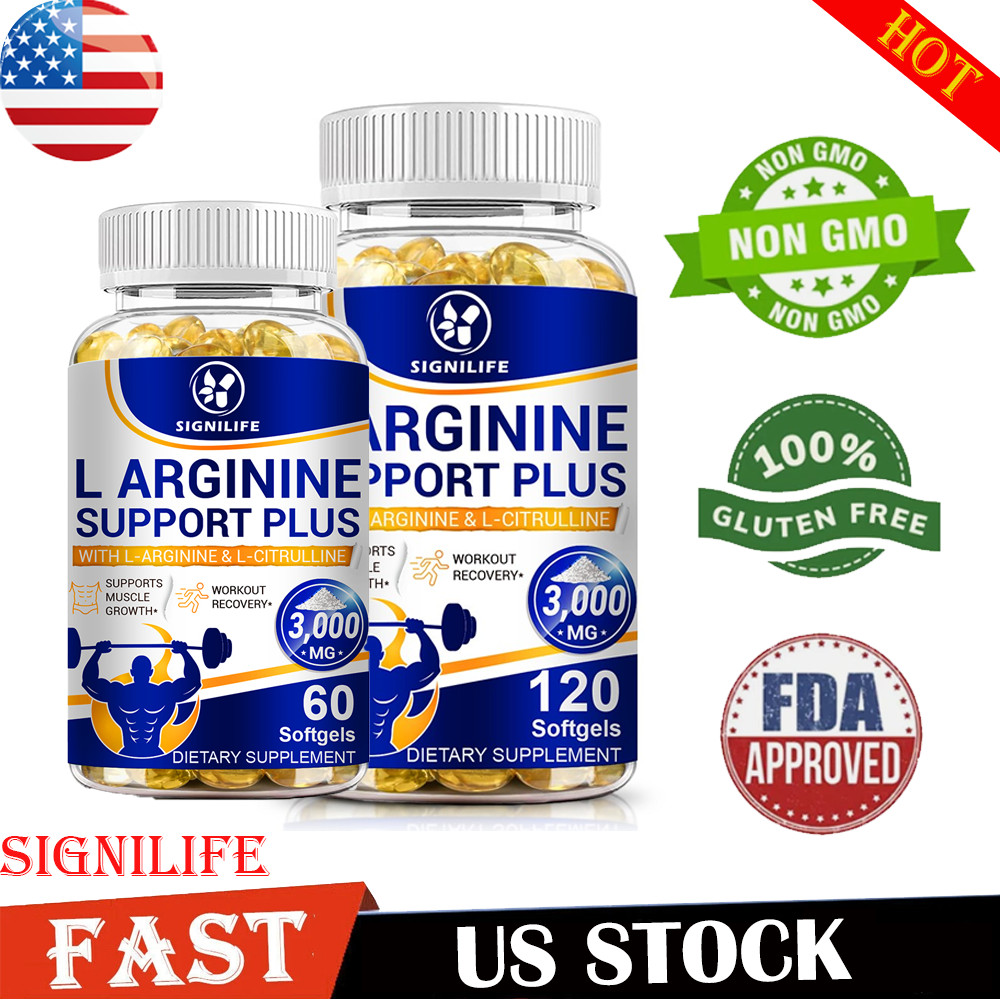 Nitric Oxide Booster Supplement L-Arginine 3000mg Highest Potency Muscle Pump