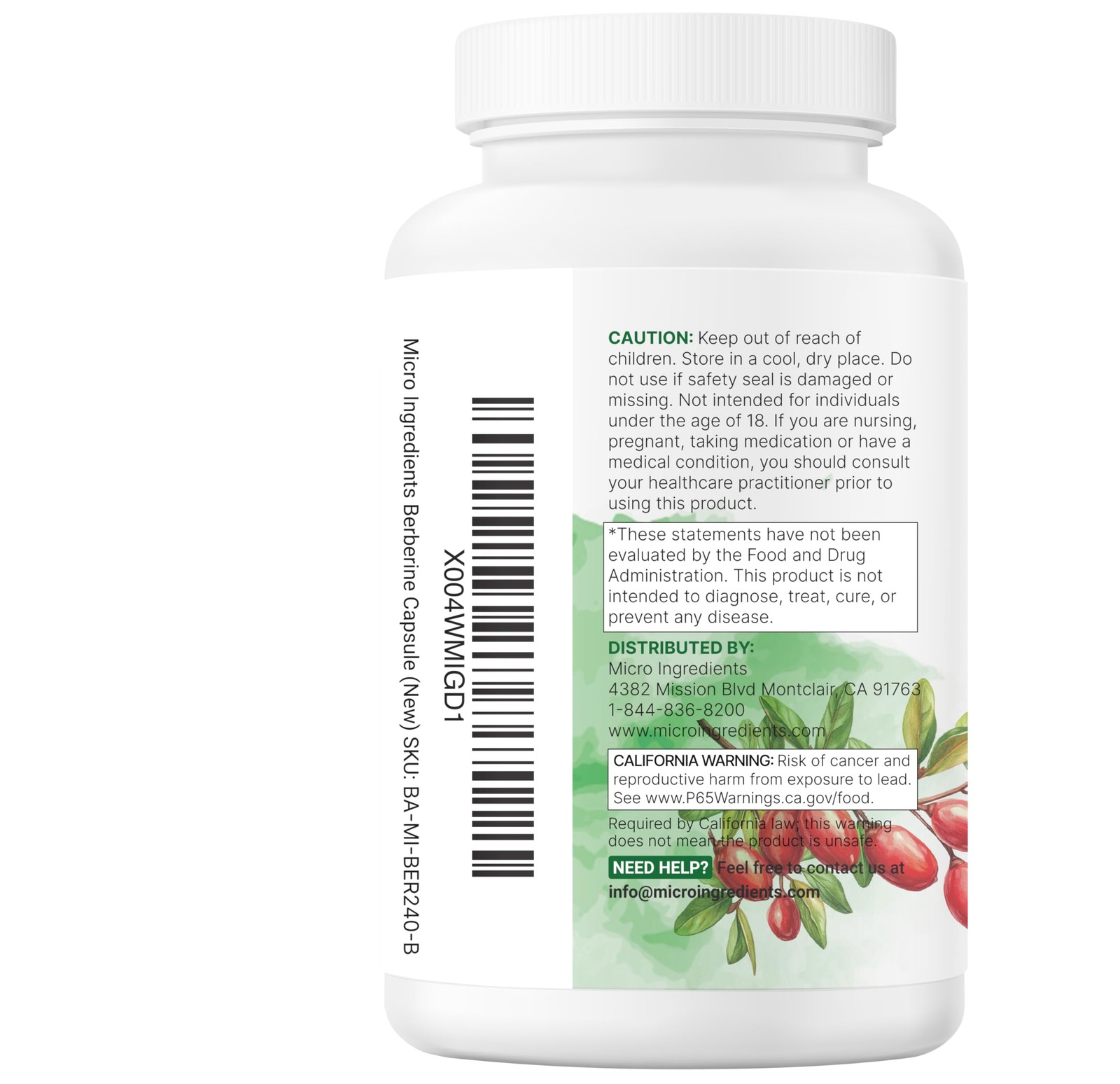 Berberine with Ceylon Cinnamon, 240 Veggie Capsules | High Absorption Berberi…