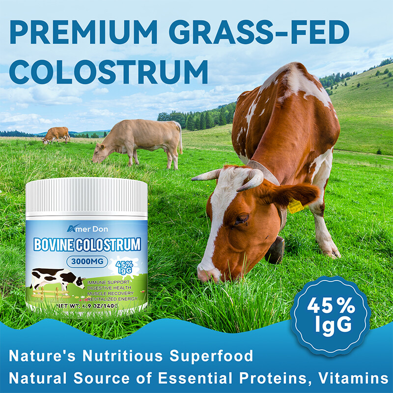 Bovine Colostrum Powder – 45% IgG Highly Concentrated Pure Bovine Grass Fed