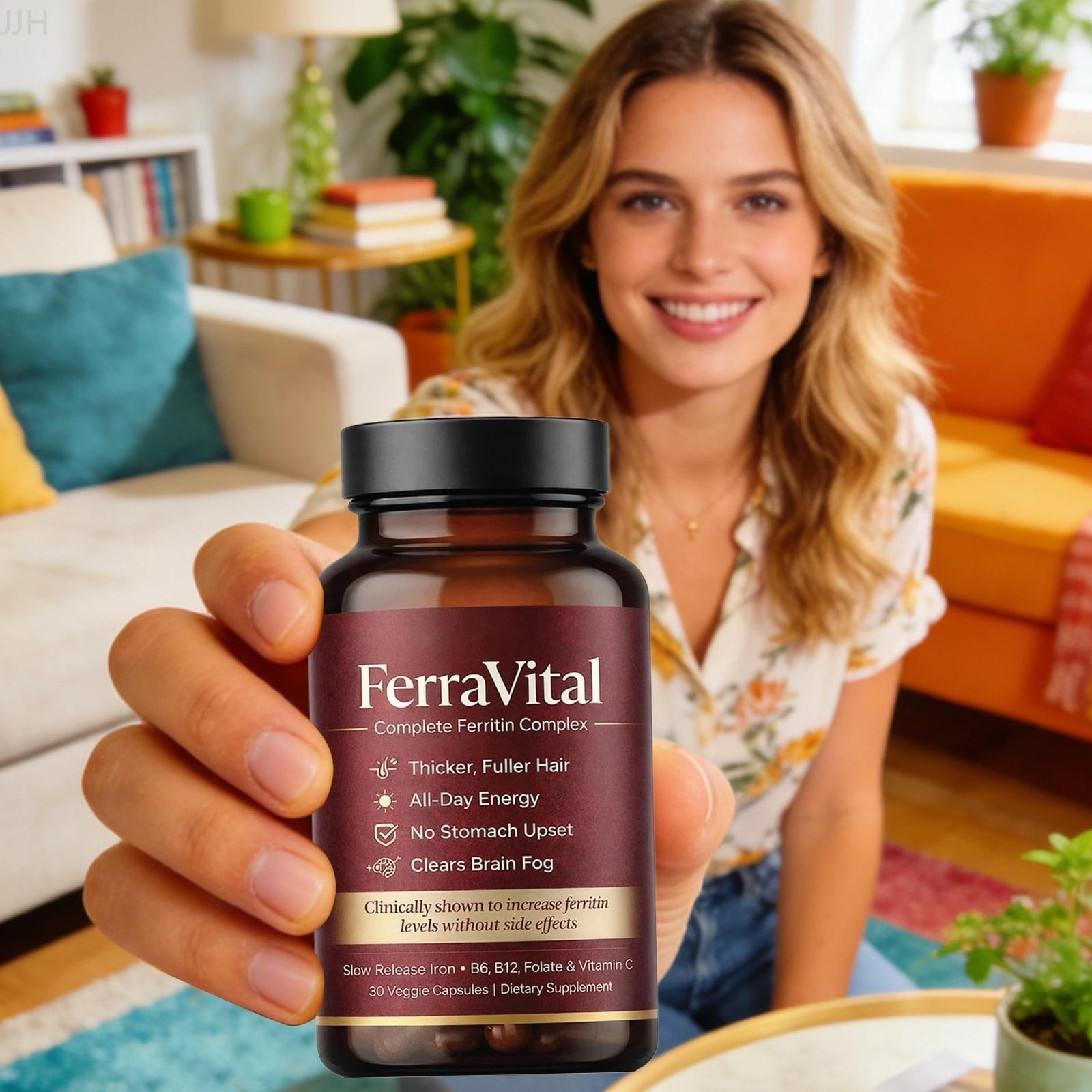 60pcs/Box FerraVital Ferritin Support Iron Supplement for Women Multivitamin US