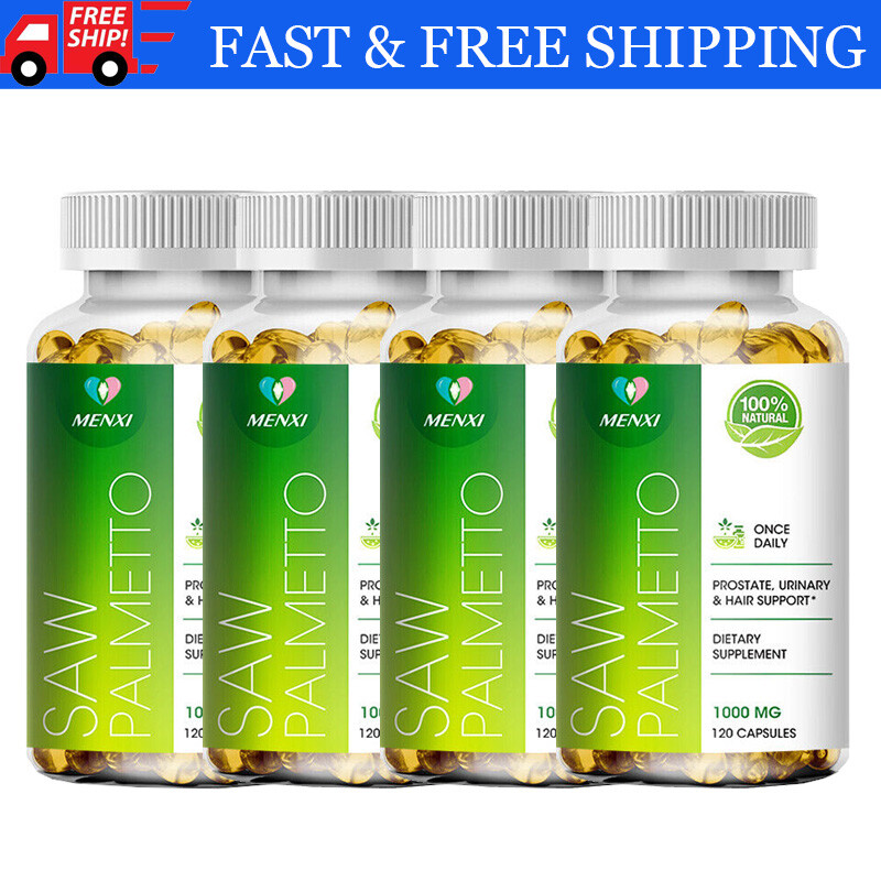 Saw Palmetto Extract 1000mg Prostate Supplement Urinary Men Health 120 Capsules