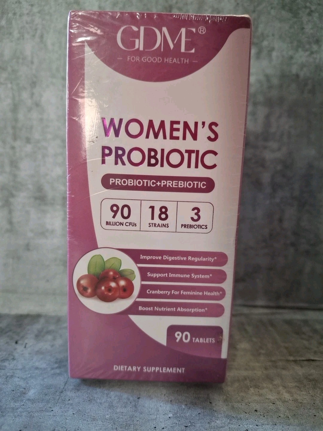 GDME Women’s Probiotic 90 Billion CFUs 90 Tablets | Exp 05/2026 Sealed.