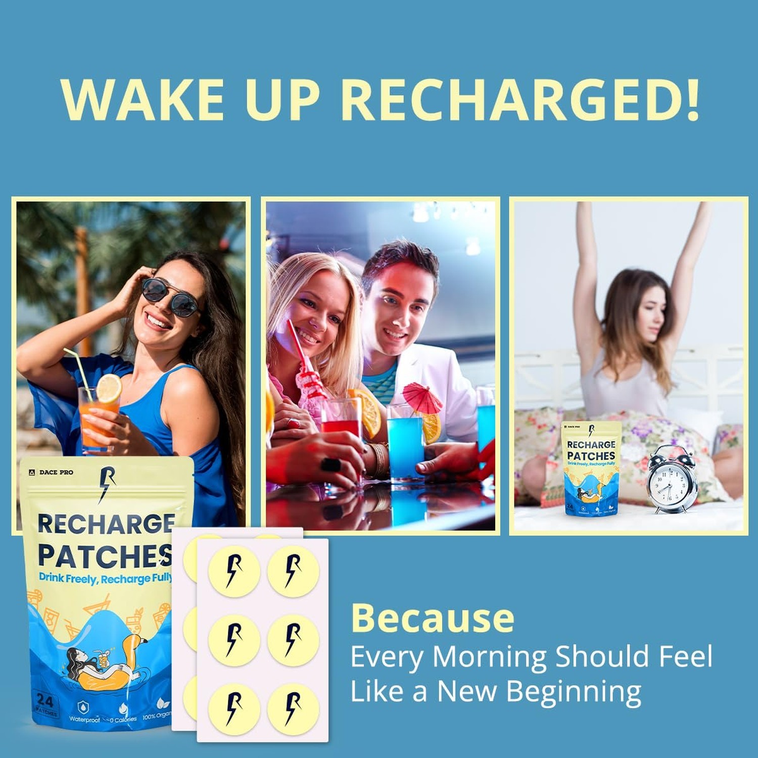 The Recharge Patch 24-Pack: Recovery Patches Cruise Essentials 2026 Women Fes…
