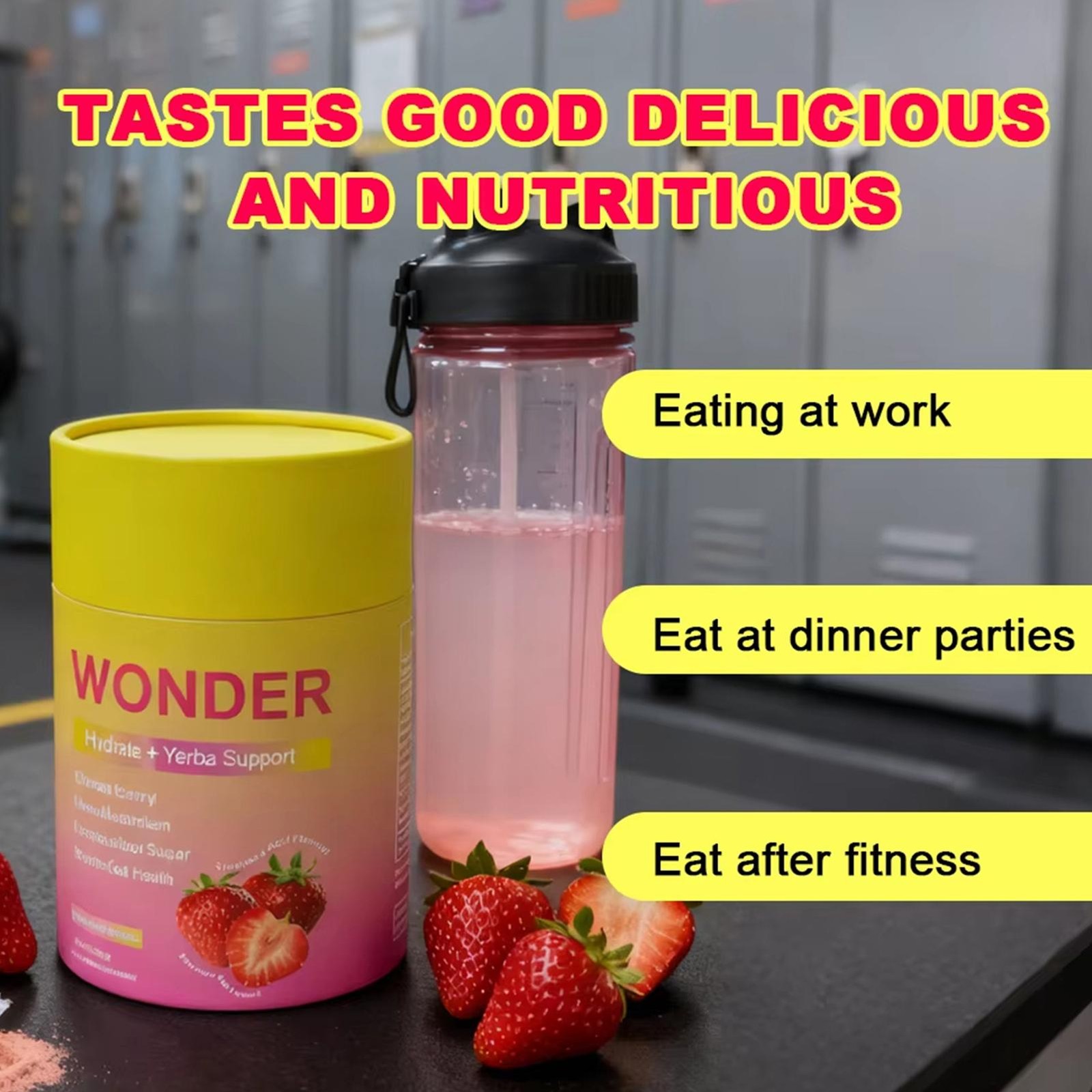 30 Servings Cutting Drink Mix – 5-HTP, Yerba Mate & Magnesium Mixed Berry Flavor