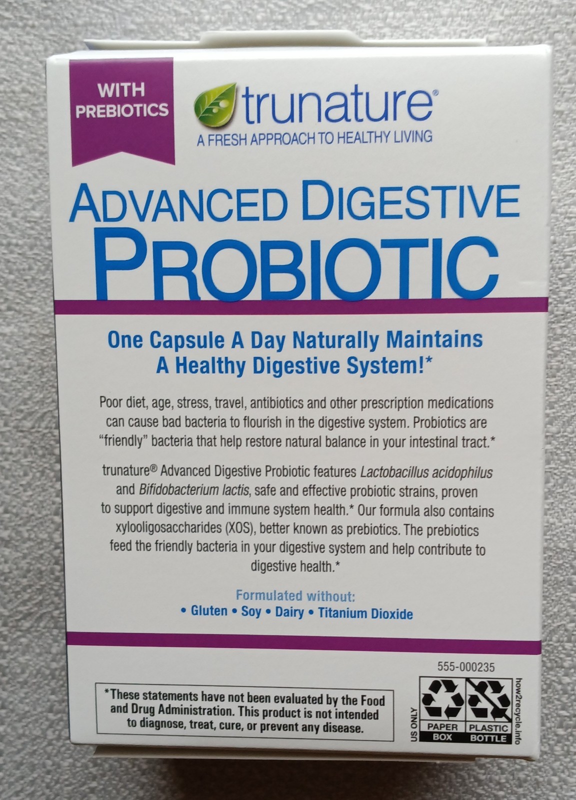 Trunature Advanced Digestive Probiotic (10 Billion cells) 100 Caps EXP SEPT 2027