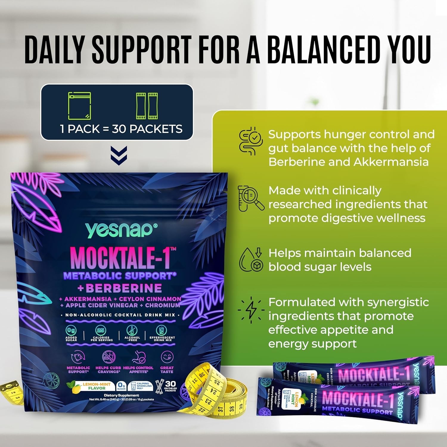 Great Value ! Yesnap MOCKTALE-1 Metabolic Weight Management Support Supplemen
