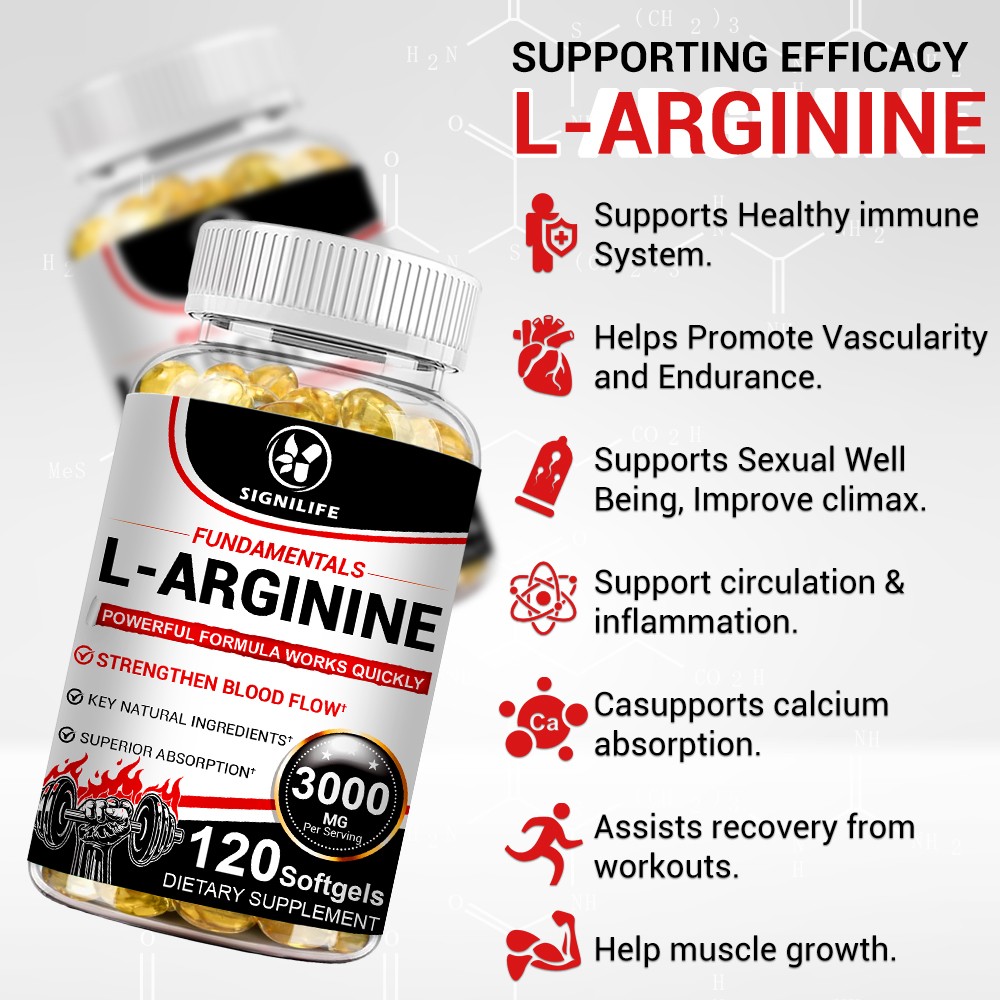 Nitric Oxide Booster L-Arginine, L-Citrulline 3000mg 120 Caps HIGHEST POTENCY