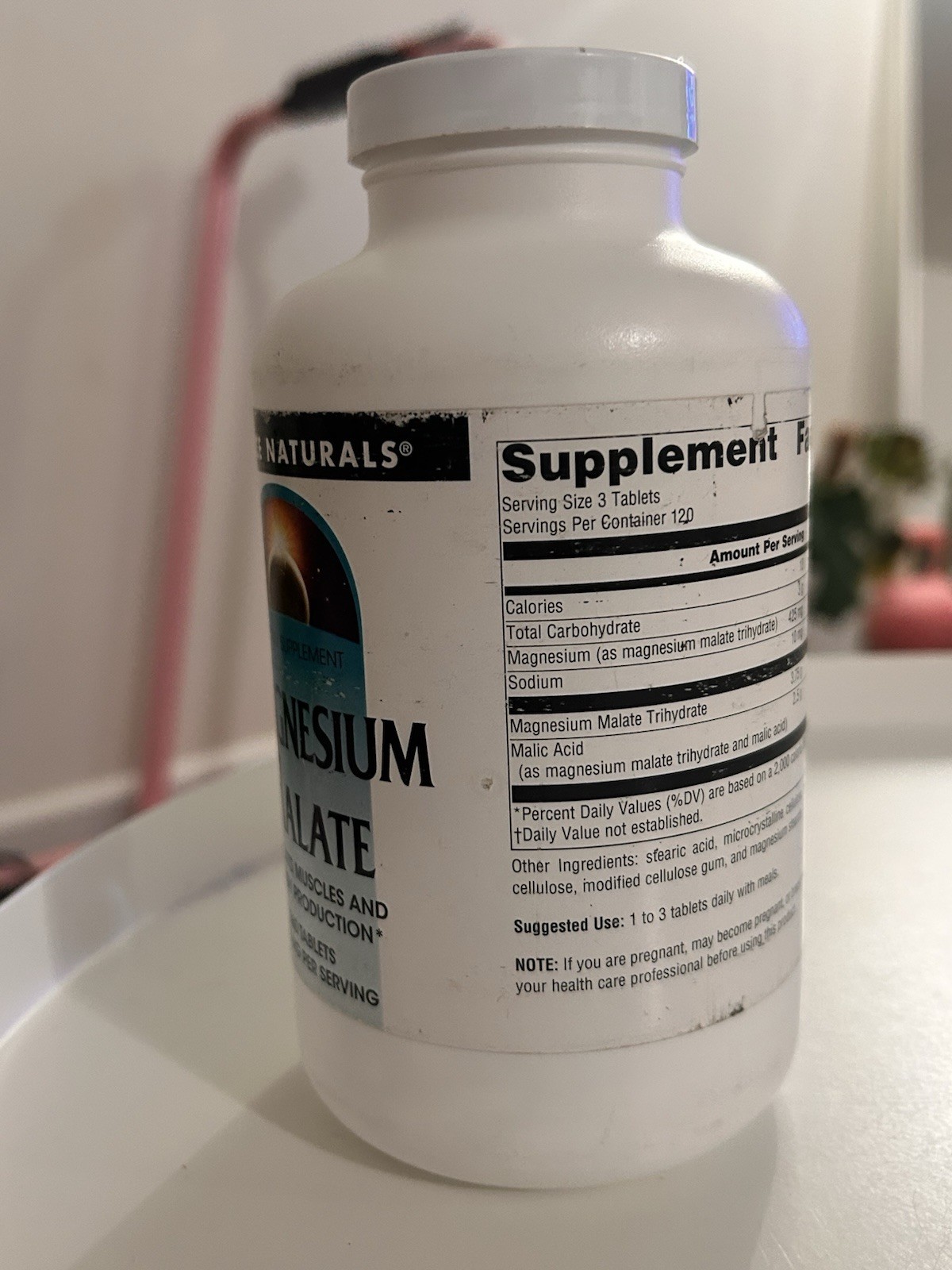 Source Naturals Magnesium Malate 360 Tablets – Muscle & Energy Support