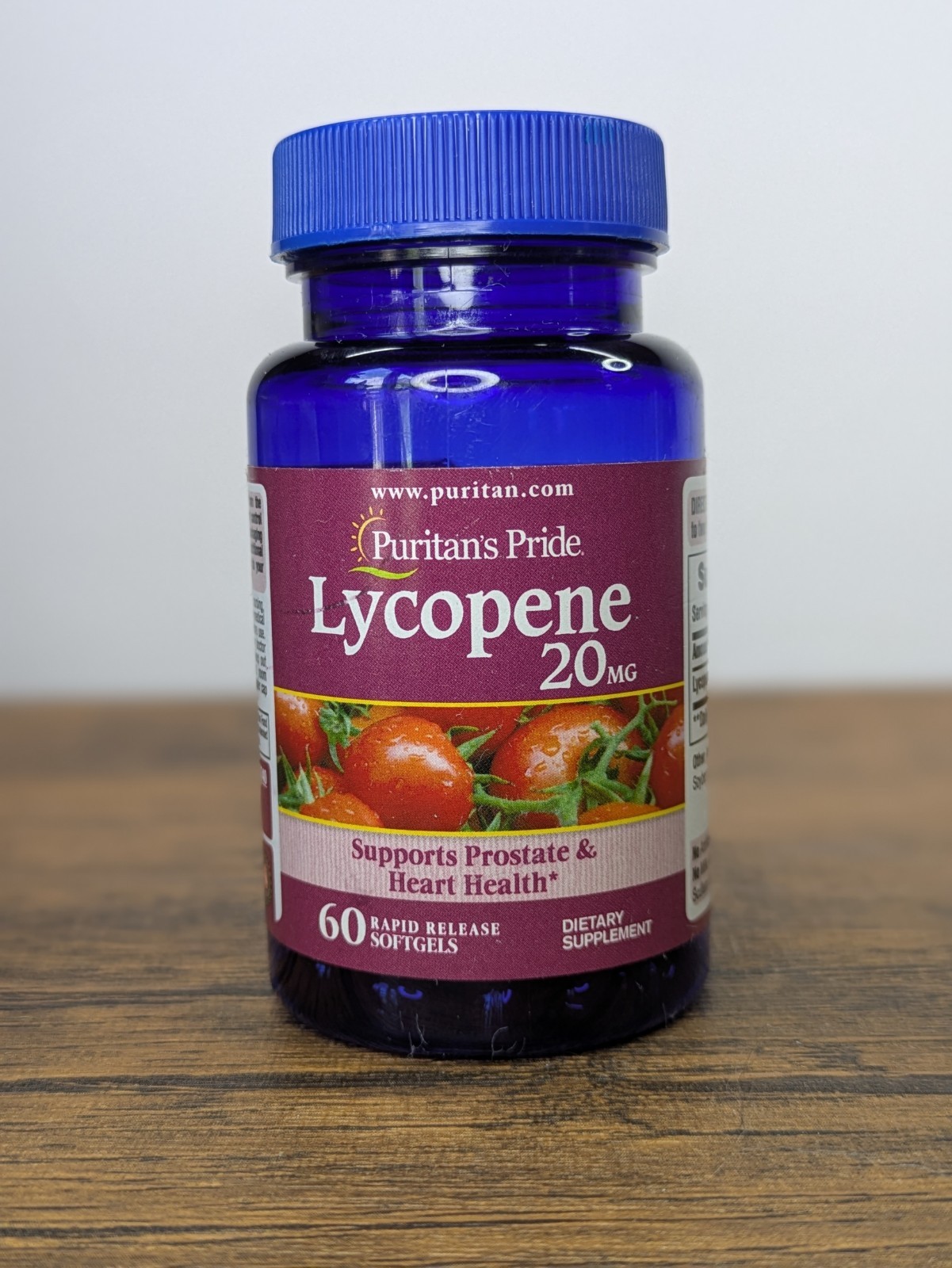 (3 Pack) Puritan’s Pride Lycopene 20mg 60 Softgels, Exp 06/2028