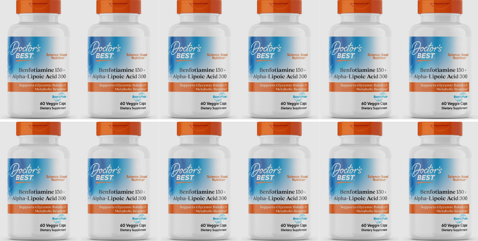 12X Benfotiamine 150 + Alpha-Lipoic Acid 300 with Benfopure EXP 07/2026