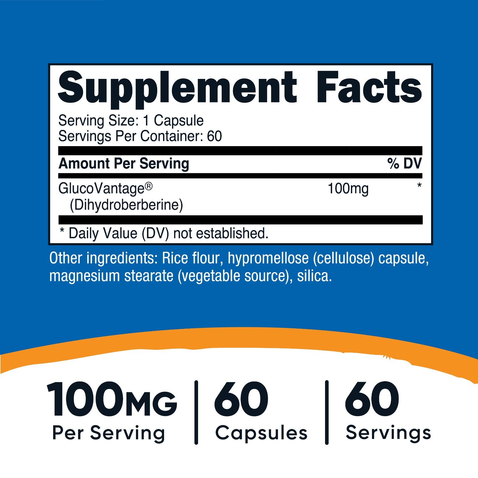 Nutricost Dihydroberberine Capsules (100mg, 60 Capsules) – Vegan, Gluten Free