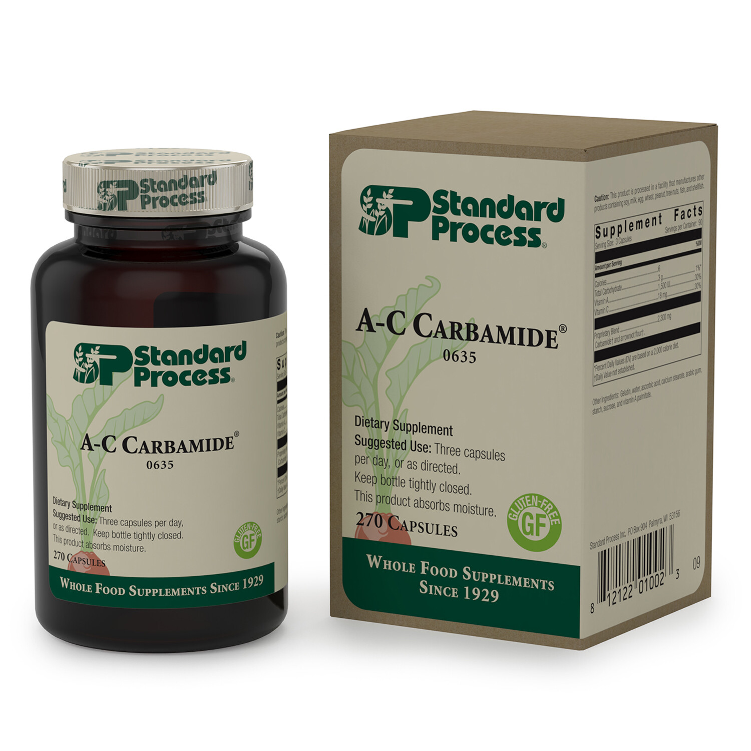 Standard Process A-C Carbamide Kidney Support Supplement, 270 Capsules