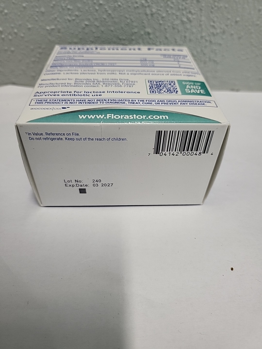 NEW Florastor Advanced Pro + Pre Probiotic and Prebiotic 30caps Exp 3or9/2027