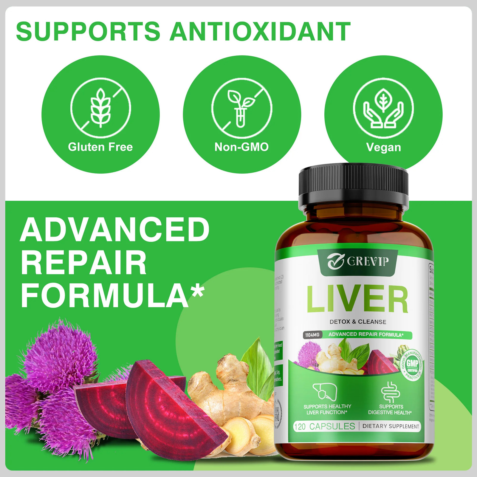 Liver 120pcs – Metabolism, Smooth and Firm Skin, Supports Digestion Health