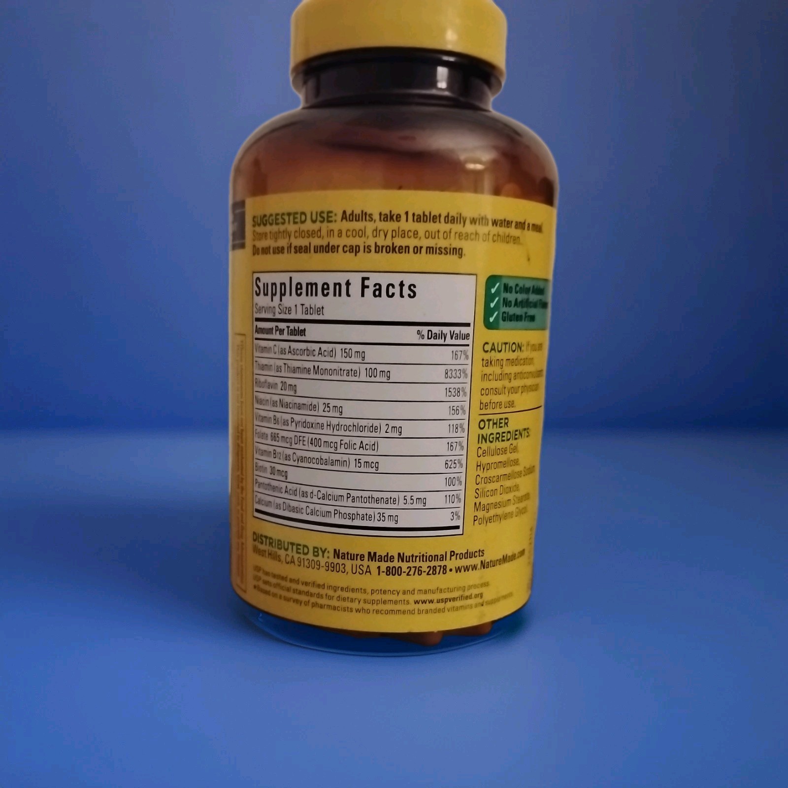 Nature Made Super B Complex with Vitamin C and Folic Acid, 360 Tablets