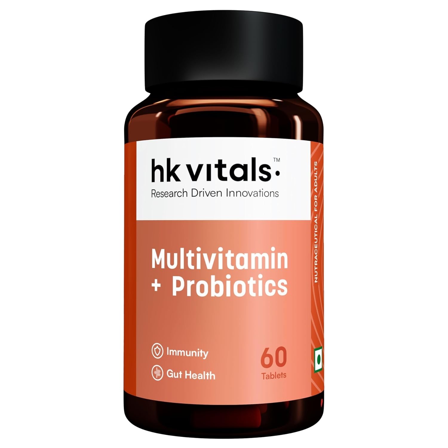 Hk Vitals Multivitamin Plus Probiotics For Immunity & Gut Health, 60 Tablets