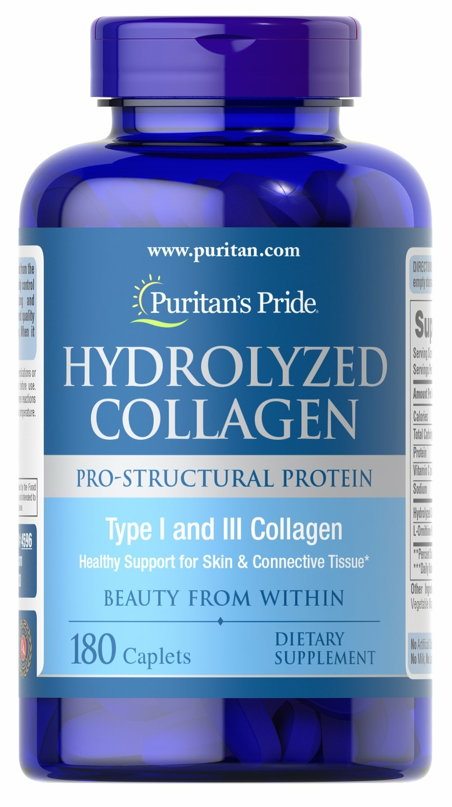Puritan’s Pride Hydrolyzed Collagen 1000 mg – 180 Caplets