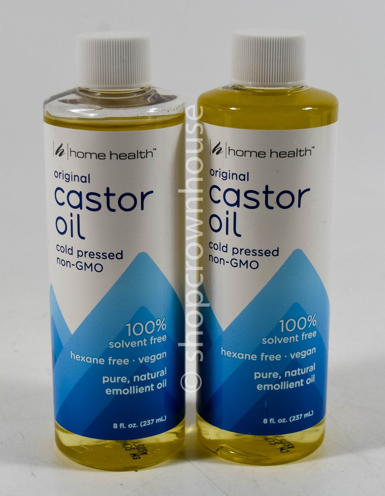 2 Home Health Organic CASTOR OIL Cold Pressed Non-GMO 100% Solvent Free 01/2028