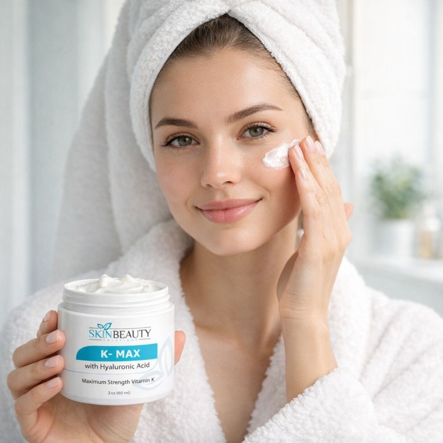 K-Max All Natural Maximum Strength Vitamin K Veins Cream with Hyaluronic Acid